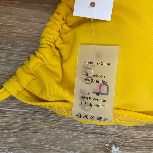 Yellow string Bikini - Picture 8 of 8